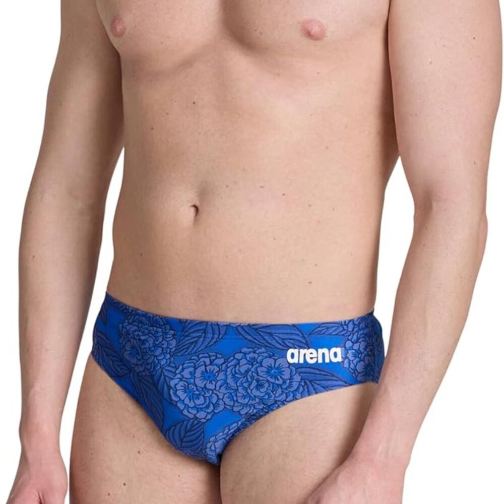 Arena Performance Men's Hydrangea Bouquet Swim Briefs Athletic Swimwear